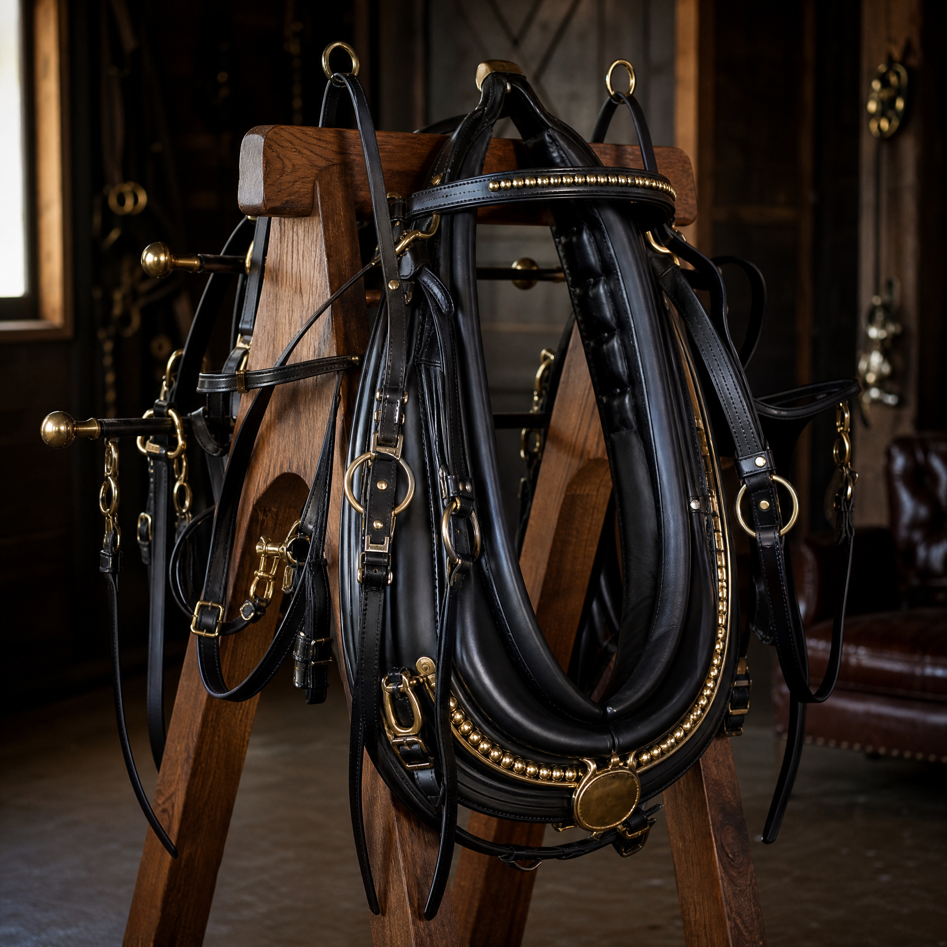 Carriage driving harness